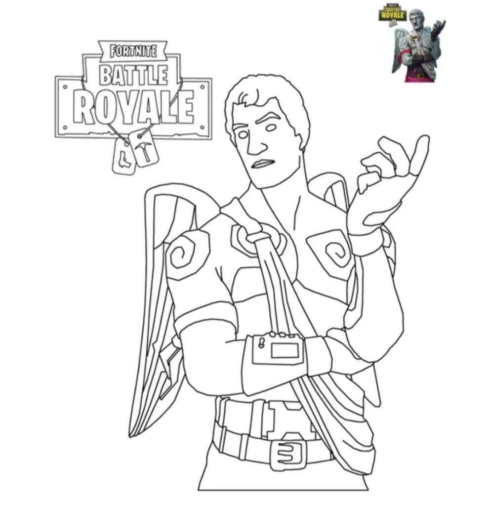 Fortnite Battle Royale Character 6 Coloring Pages
