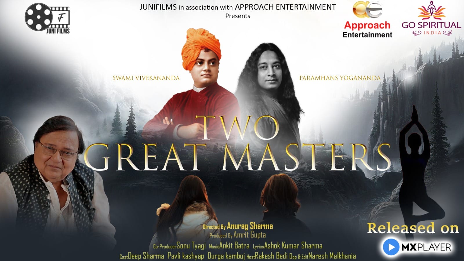 Juni Films & Approach Entertainment's Spiritual Web Series 'Two Great Masters,' Directed by Anurag Sharma, Premieres on MX Player OTT